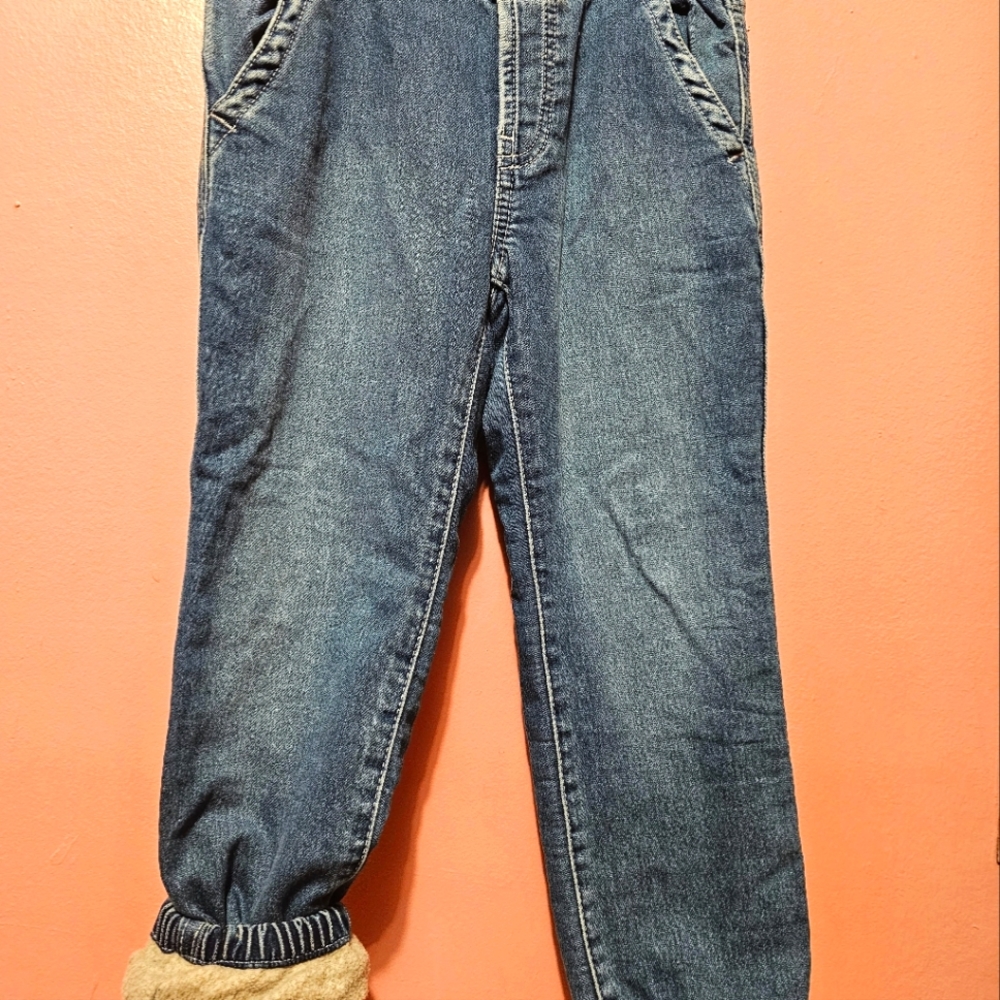GAP kids jogger fleece lined boy S 6/7.